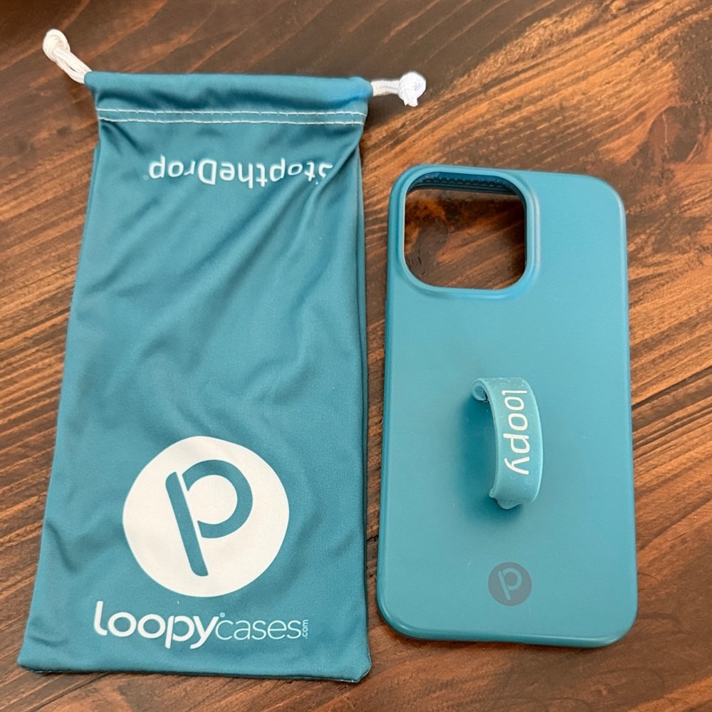 Loopy Case Teal Phone Case with Loop